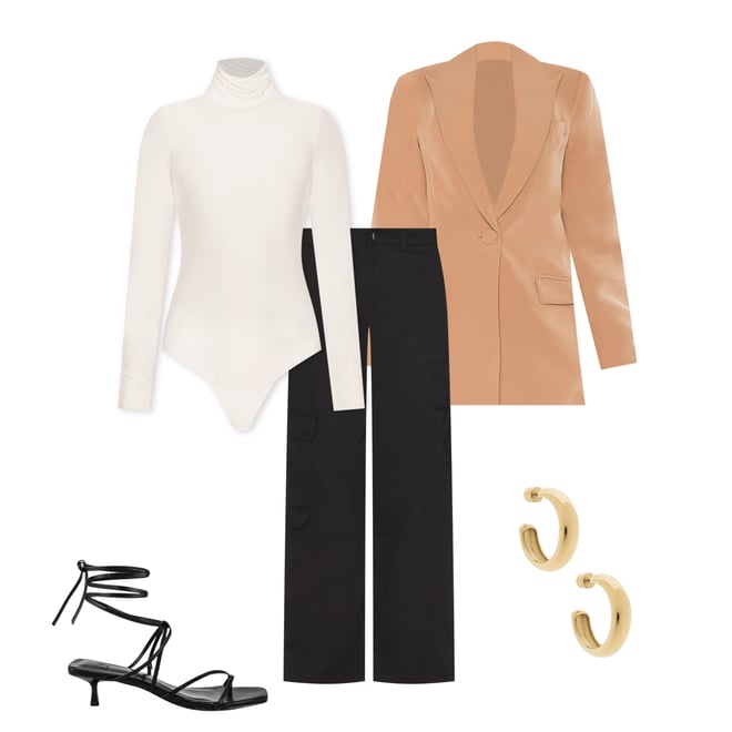 3rd bundle featuring 4 items which compliment Butter Turtleneck Bodysuit