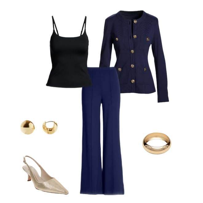 Malibu Ultimate Pull-On Ponte Pant Navy