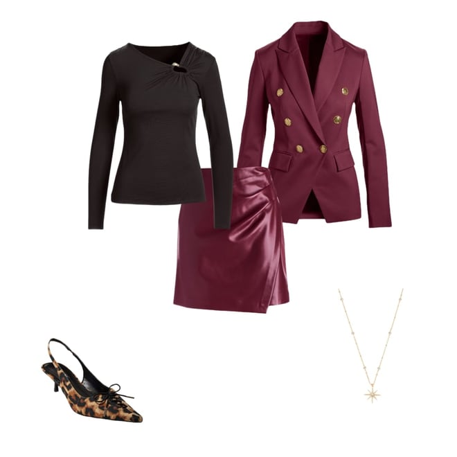 Hardware Long Sleeve Knit Top Chocolate Torte