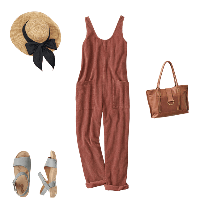 Vintage Wash Corduroy Jumpsuit - Coldwater Creek