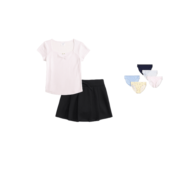 rosette rib tee