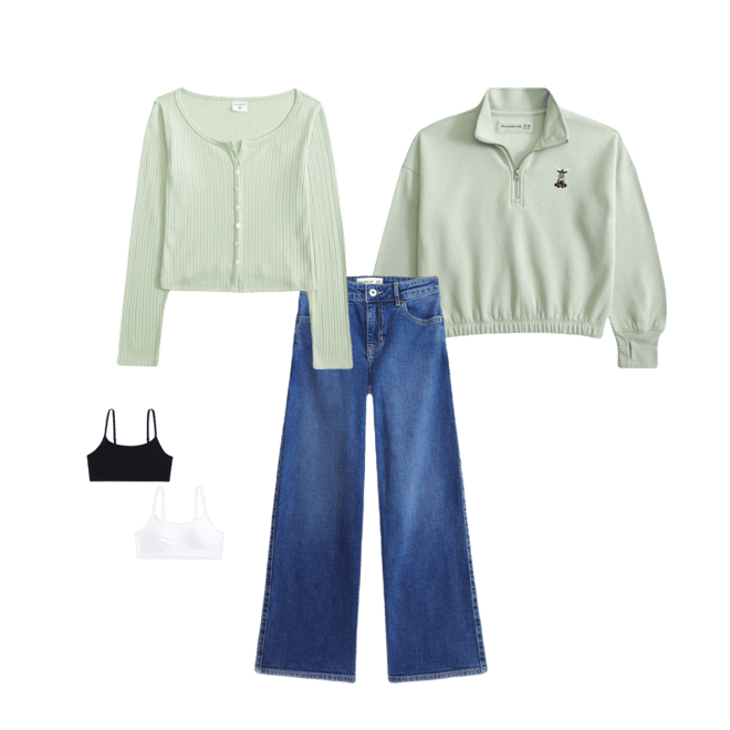 long-sleeve button-through tee