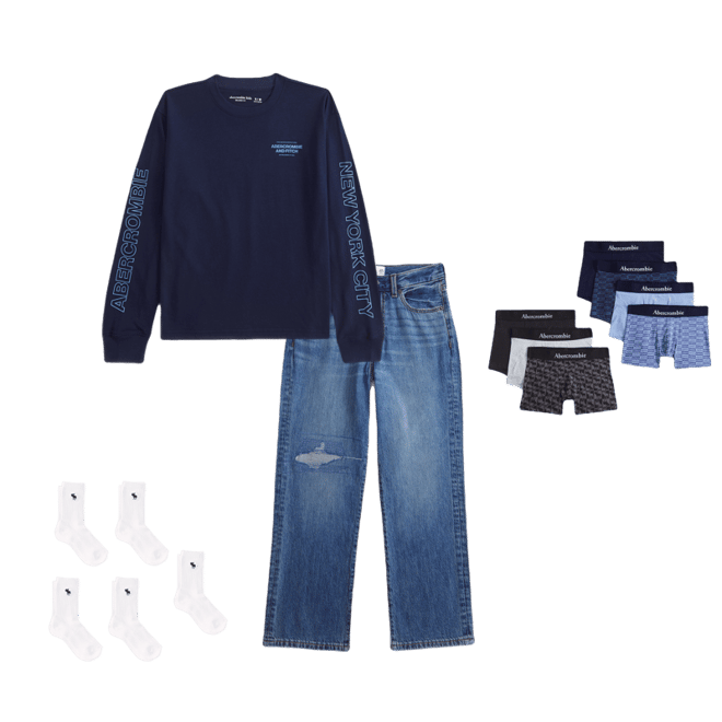 long-sleeve logo tee