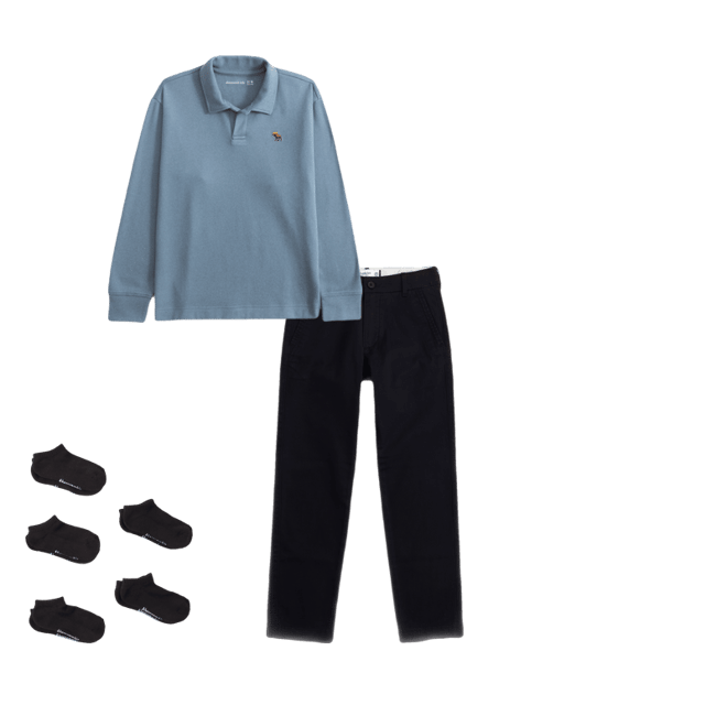 cozy long-sleeve signature icon johnny collar polo