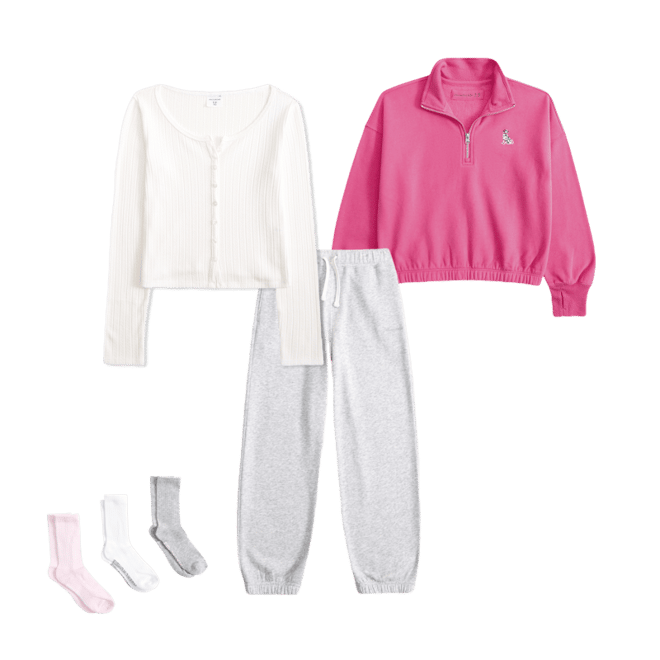 graphic quarter-zip sweatshirt