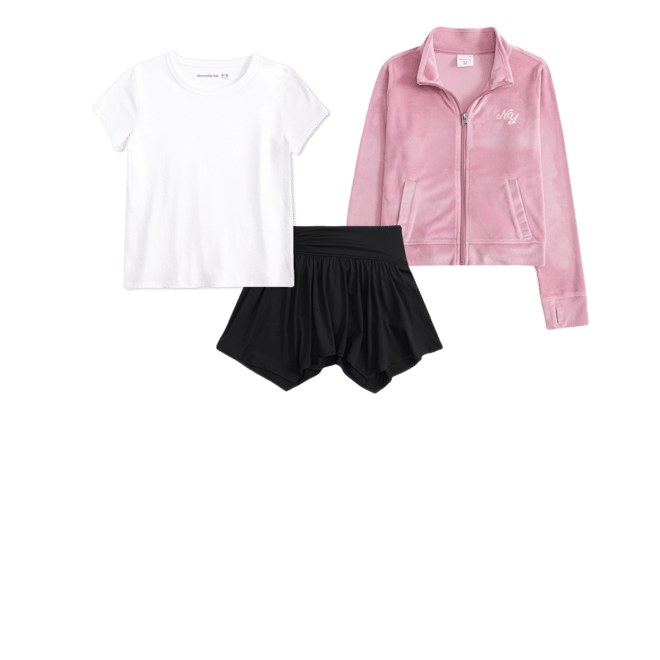 logo velour full-zip sweatshirt