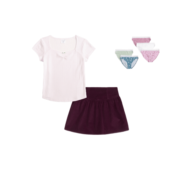 rosette rib tee
