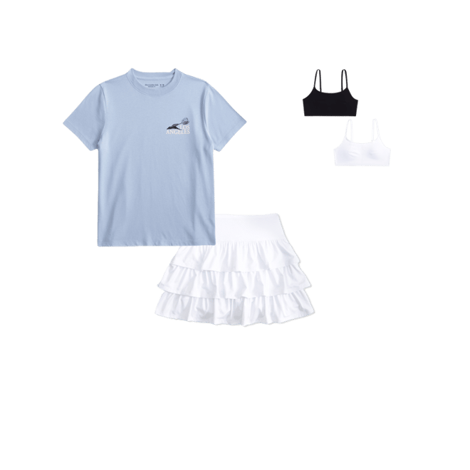 ypb ruffle mini skort