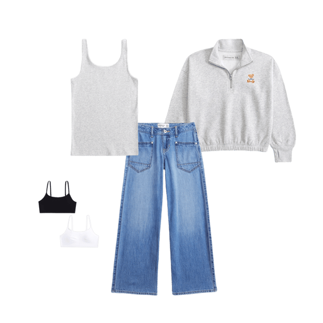 graphic quarter-zip sweatshirt