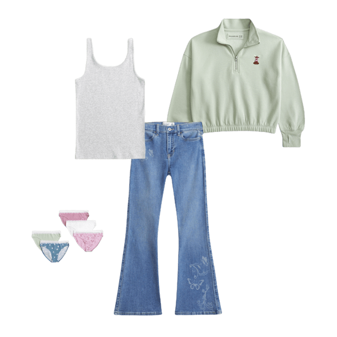 high rise flare jeans