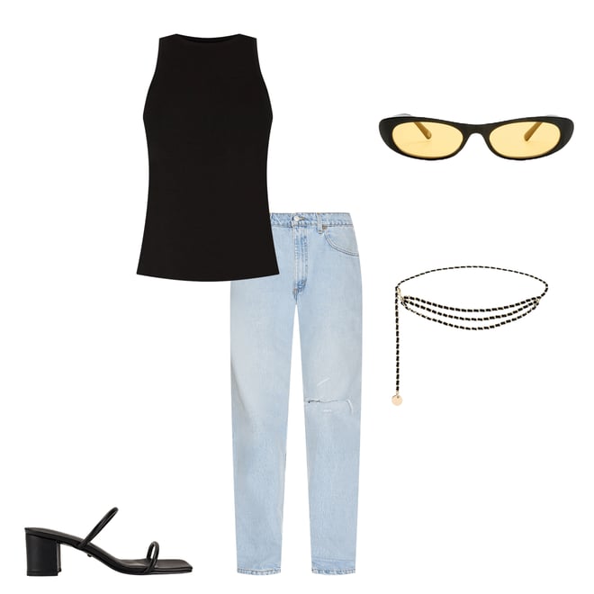 2nd bundle featuring 4 items which compliment Dani Baggy Customs Jeans