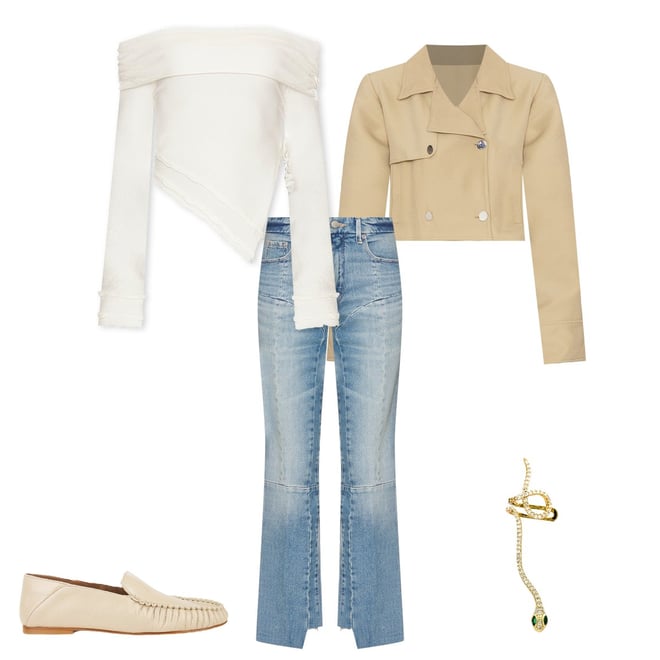 Cropped Trench Coat