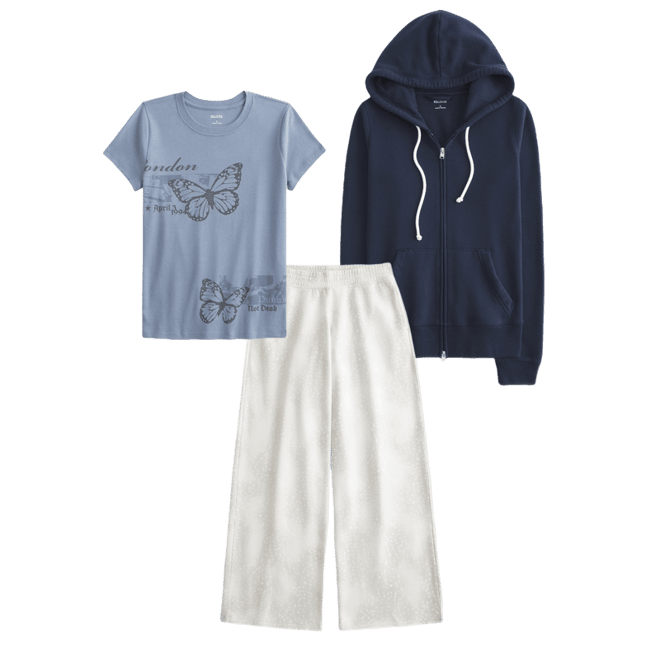 London Butterfly Graphic Baby Tee
