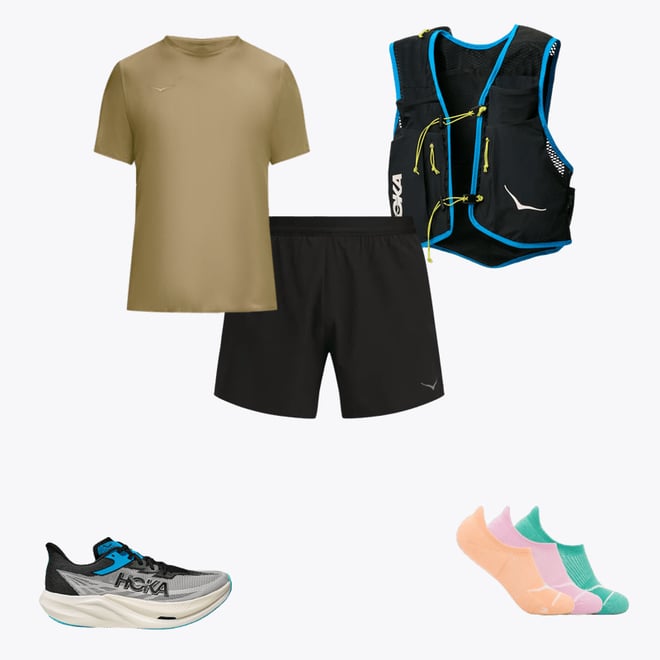 PEAK■Melange Short-Sleeved■送料込 HOKA ONE ONE® Airolite Short Sleeve 2.0 for Men | HOKA ONE ONE®