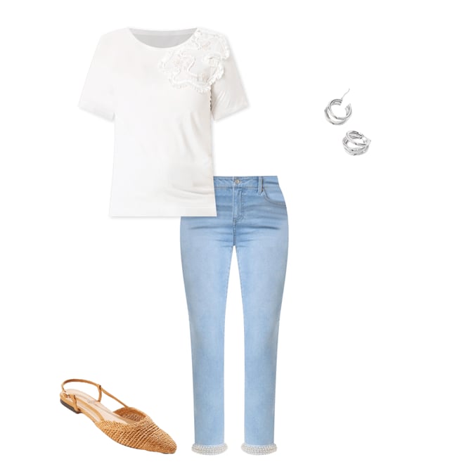  Cato Fashions | Cato Raffia Slingback Flats