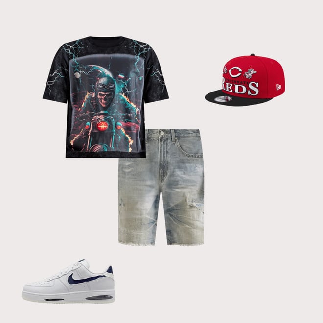 BKYS Skull Rider Cropped Tee