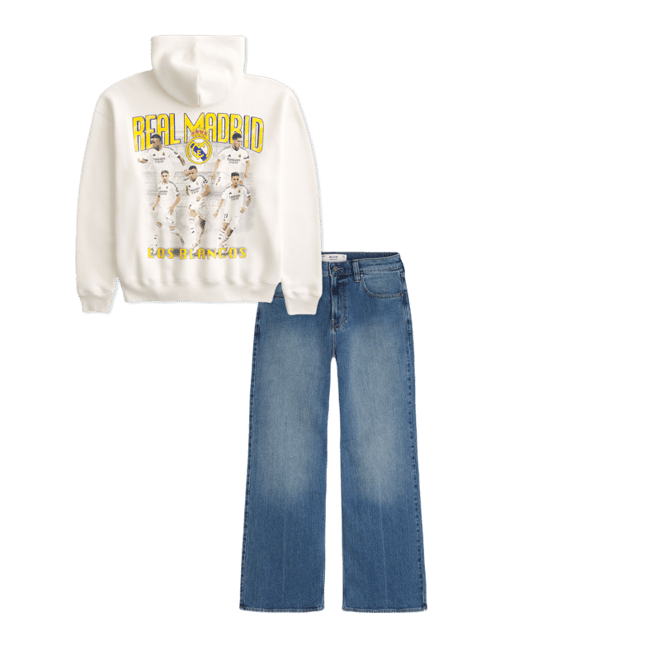 Boxy Real Madrid CF Graphic Hoodie