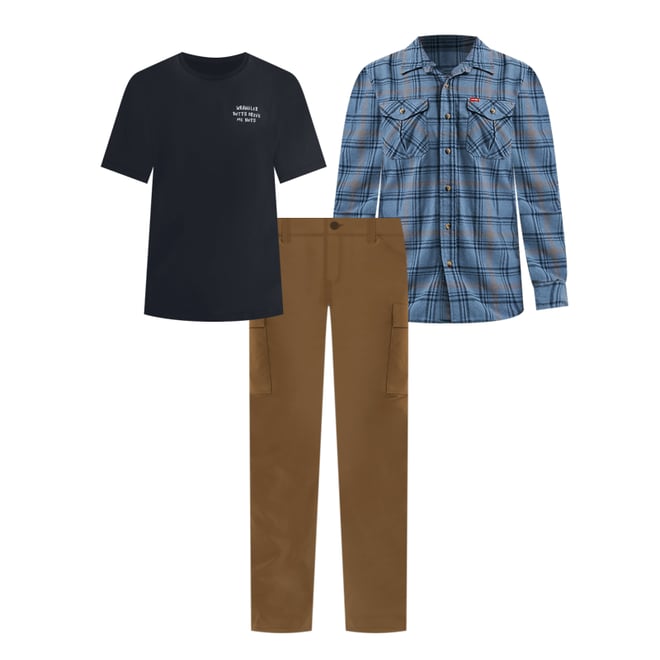 Men's Embroided T-Shirt in Black