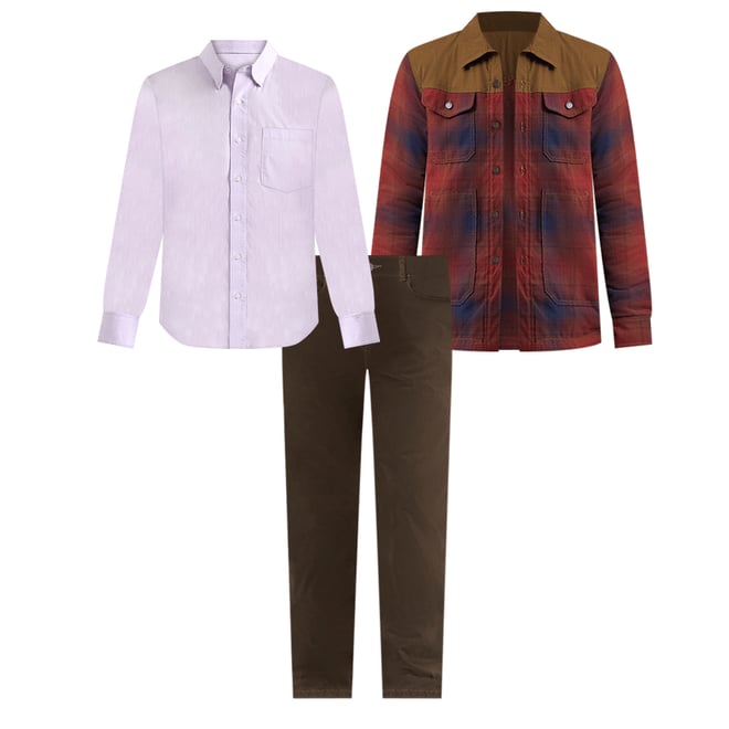 Mens Outpost Heavyweight Shirt Jacket in Maritime Red