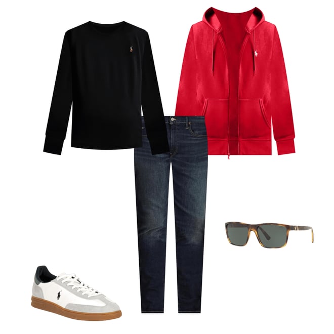 Polo Ralph Lauren Double-Knit Full-Zip Hoodie Jacket | Dillard's