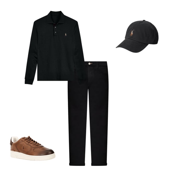 SOPHNET. 4WAY STRETCH BAGGY POLO黒 M SOPHNET.＞4WAY STRETCH OVERSIZED POLO | MAKES ONLINE STORE