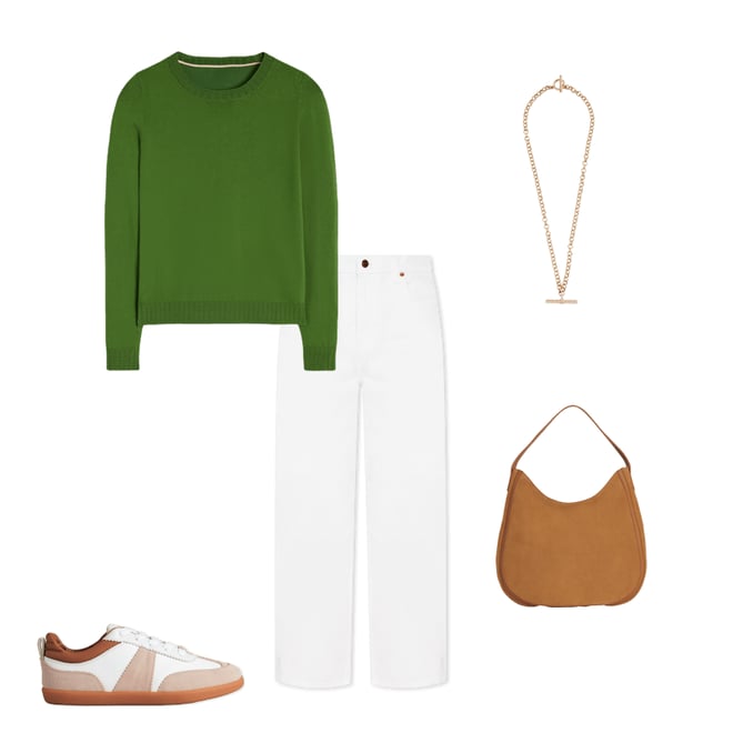 1st bundle featuring 4 items which compliment Emilia Cotton Crew Jumper-Promenade Green
