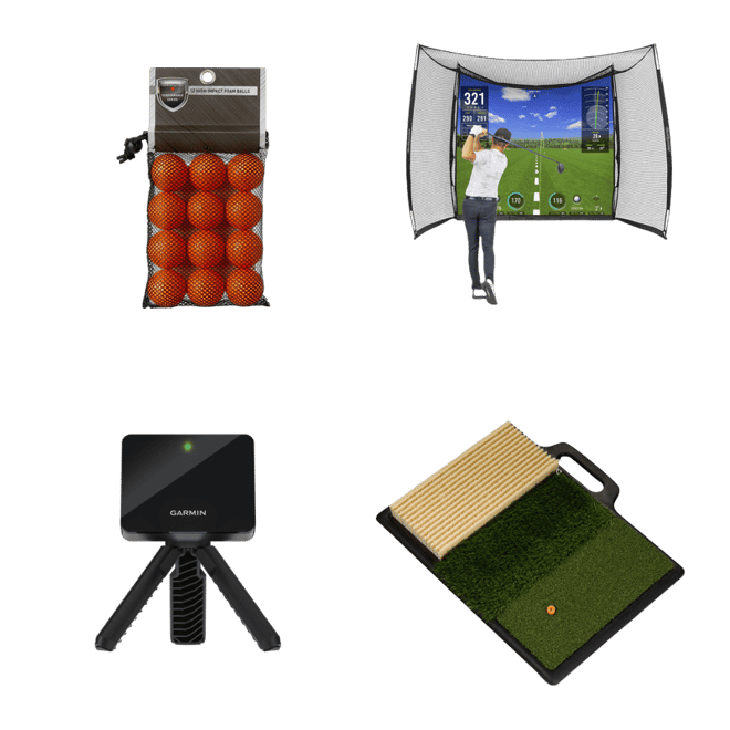 GoSports Range Cage 10'x8' Hitting Net with Simulator Impact