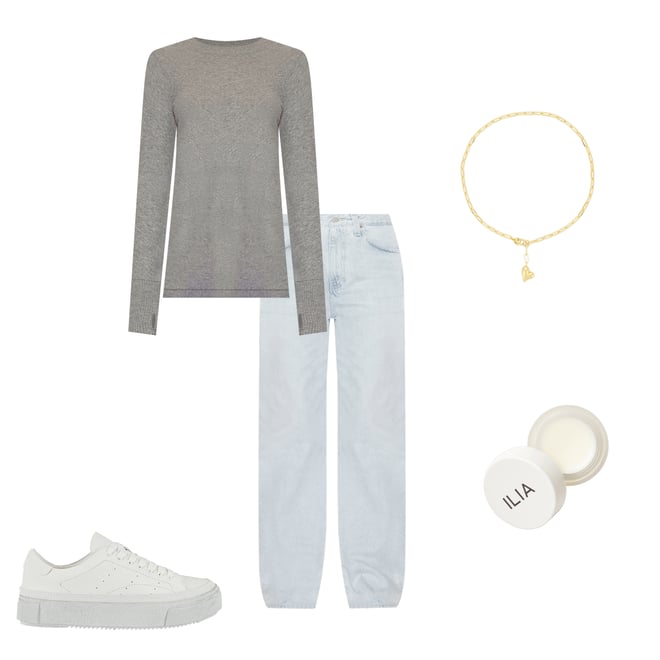 3rd bundle featuring 4 items which compliment Cashmere Easy Cuffed Crew