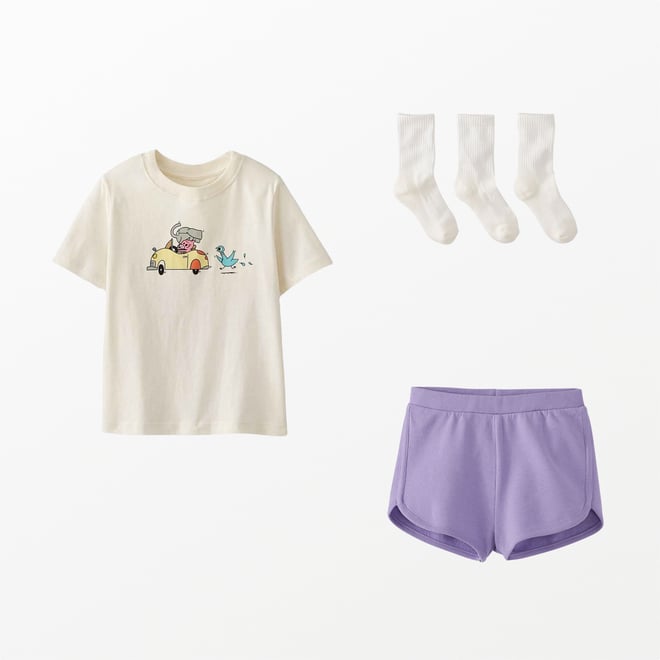 French Terry Dolphin Vent Shorts | Hanna Andersson