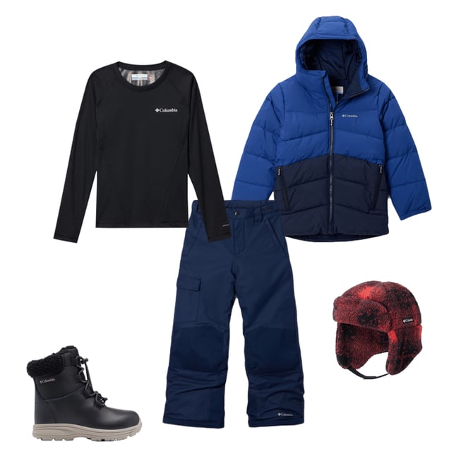 Kids' Baselayer Warm Absorbent Midweight Crew 2 | Columbia