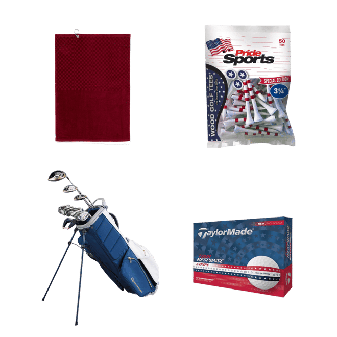 TaylorMade Women's Kalea Gold Stand Bag 10-Piece Complete Set