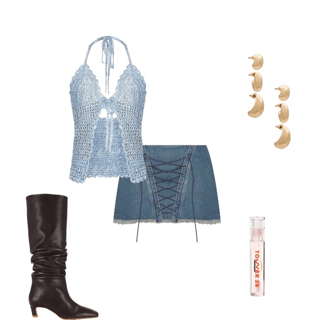 1st bundle featuring 4 items which compliment Kalila Leather Boots