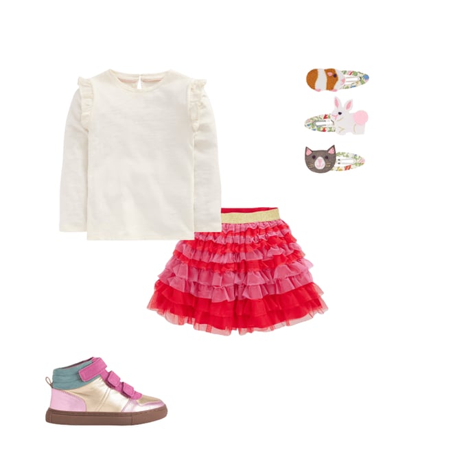 Tiered Tulle Skirt-Raspberry Pink | Boden USA
