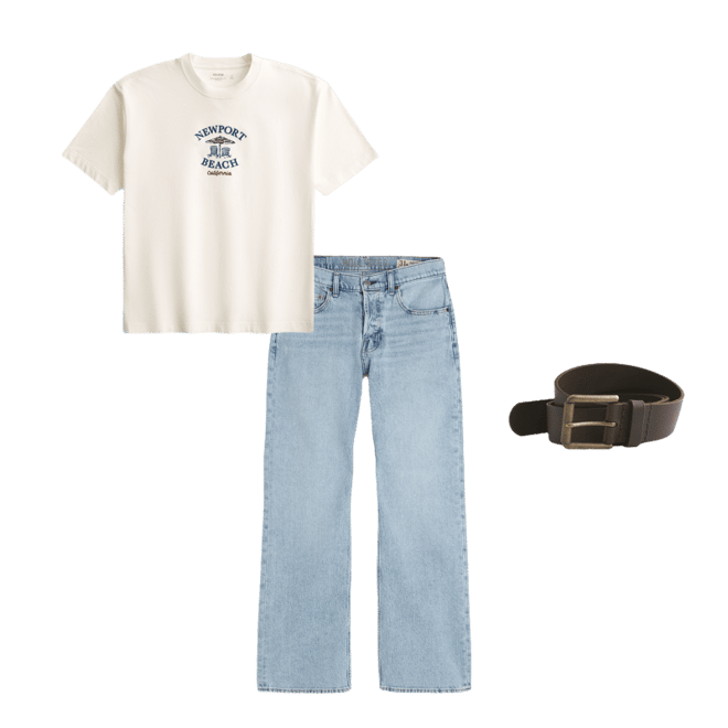Boxy Heavyweight Newport Beach Graphic Tee