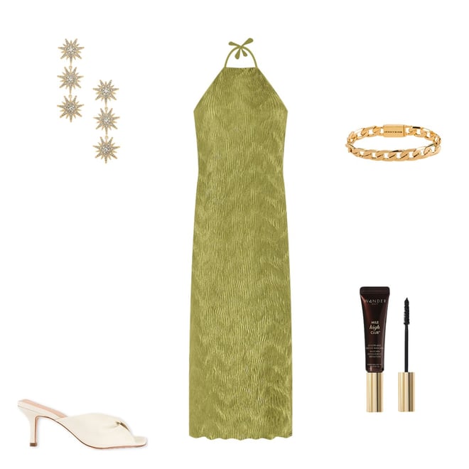 House of Harlow 1960 VESTIDO FREDERICK en Olive Green REVOLVE