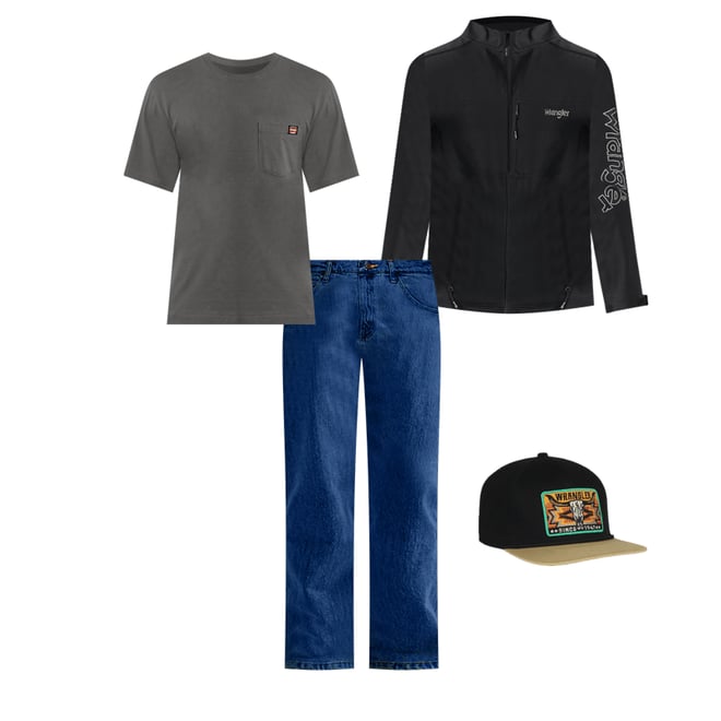 Men's Wrangler® Trail Jacket in Blackout