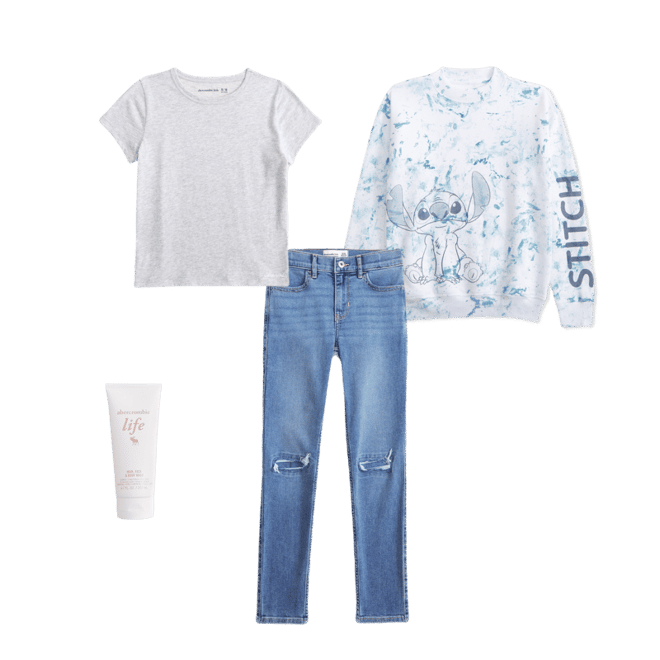 lilo & stitch graphic crew sweatshirt