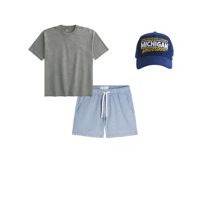 Mid-Thigh Linen-Blend Shorts