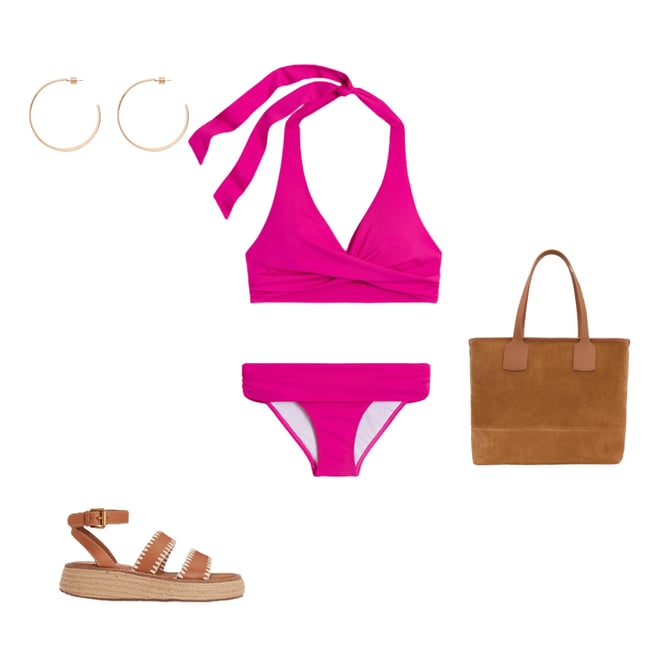 2nd bundle featuring 4 items which compliment Levanzo Halter Bikini Top-Jewel Pink