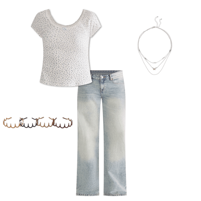 Low-Rise Baggy Wide Leg Jean