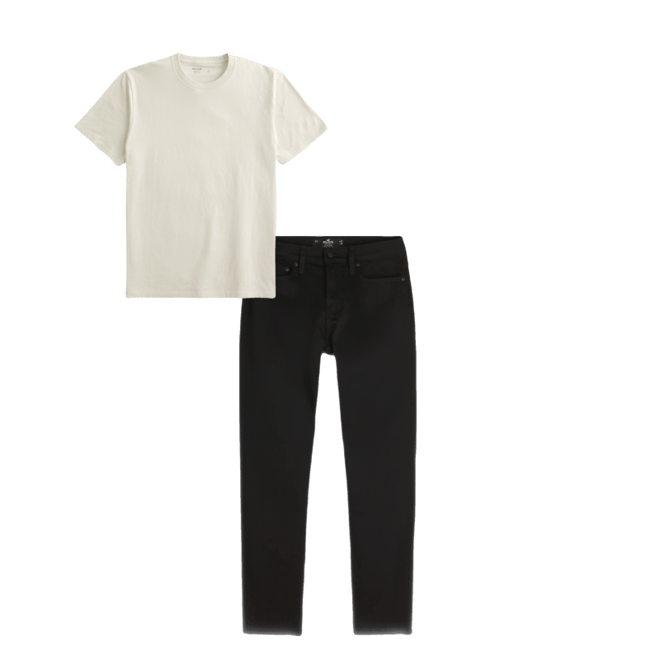 Black No Fade Athletic Skinny Jeans