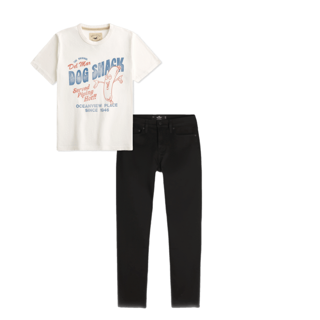 Black No Fade Athletic Skinny Jeans