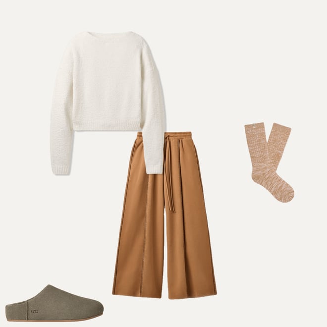 Women's Rib Knit Slouchy Crew Sock