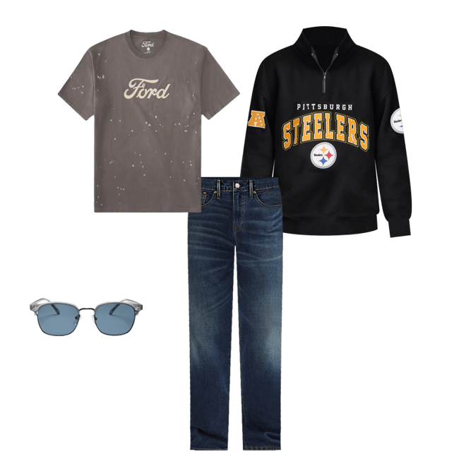 Pittsburgh Steelers Quarter-Zip Sweatshirt