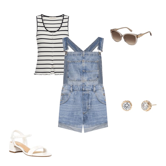 Free People Ziggy Square Neck Sleeveless Frayed Cuffed Hem