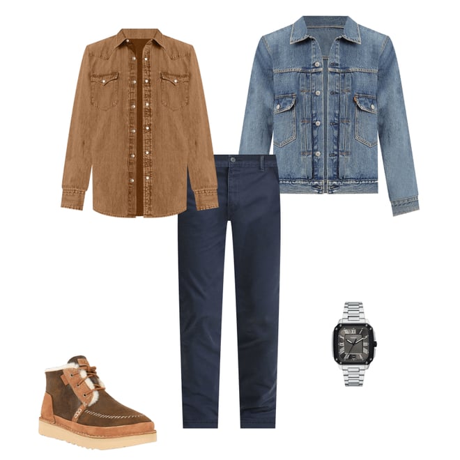 ジャケット・アウター Levi's RELAXED 2ND DENIM TRUCKER JACKET Levi's® Relaxed-Fit Long Sleeve Type II Denim Trucker Jacket