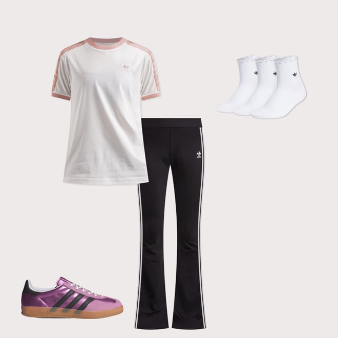 Adidas Originals Ruffle 3-Stripes Tee