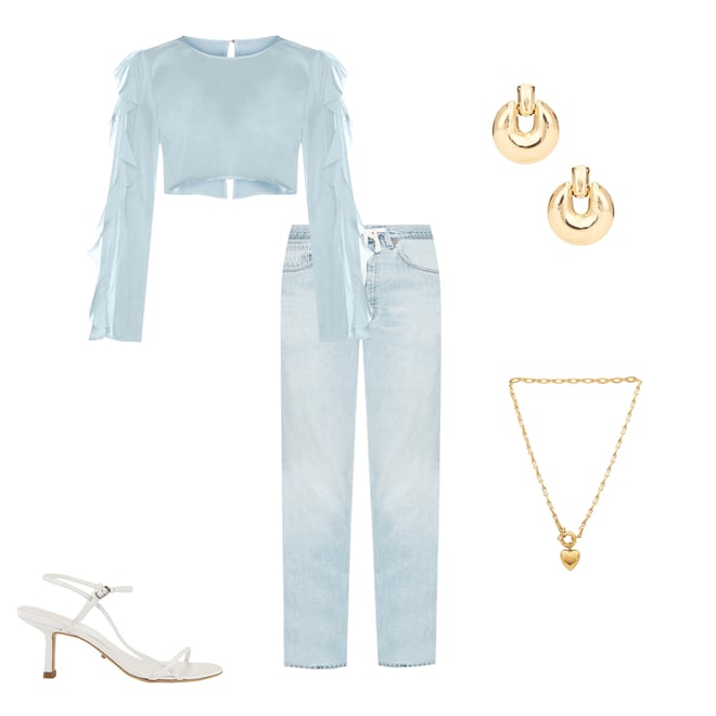 2nd bundle featuring 4 items which compliment Baggy Drawstring Customs Wide Leg Jeans