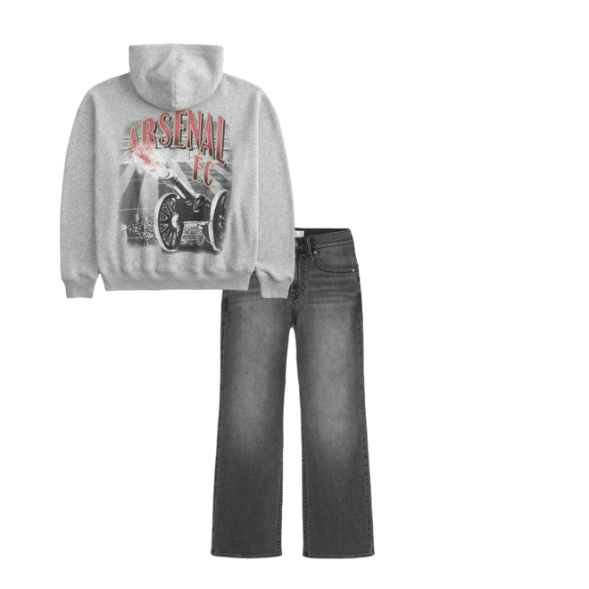 Boxy Arsenal FC Graphic Hoodie