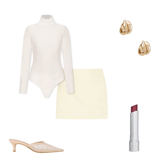 2nd bundle featuring 4 items which compliment Butter Turtleneck Bodysuit